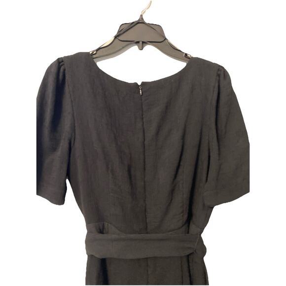 Endless Rose Women’s Black With Gold Tone Buttons Ribbed Jumpsuit Size M - Picture 5 of 8